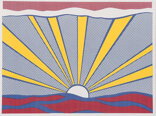 로이리히텐슈타인,Sunrise,1965,Offset Lithograph, 46.5X61.5cm